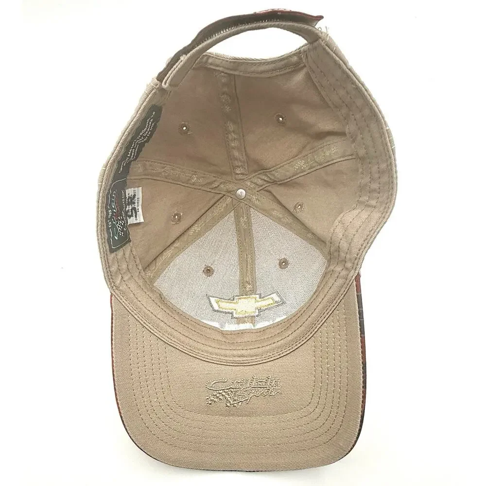 Chevrolet Trucks Hat Plaid Two-Tone Cruisin Sports GM Licensed Chevy Trucker Cap